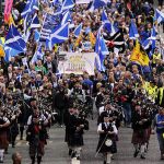 Pochod za nezávislost Skotska, Edinburgh 21. září 2013. Foto Andy Buchanan