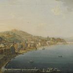Pietro Antoniani: Pohled na Neapol, okolo r. 1800, olej na plátně, 30x48 cm. Repro Sotheby's