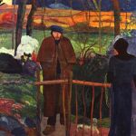 Paul Gauguin: Dobrý den, pane Gauguine (Bonjour, Monsieur Gauguin). Olej na plátně. 1889. 92,5 × 74. Národní galerie, Praha.