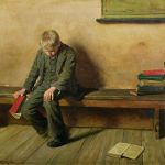 Harold Copping: Pětkař, 1886, olej na plátně, 69x90 cm. Repro Art UK
