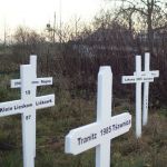Symbolický hřbitov dolnolužických vesnic, které padly za oběť uhelné pánvi