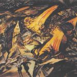 Ludwig Meidner: Apokalyptická krajina (1912), olej na plátně, 94x109 cm. Repro Artnet.com