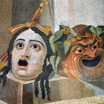 Římská mozaika tragédie a komedie. Repro Musei Capitolini