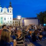 Letní kino na Masarykově náměstí v Uherském Hradišti. Foto: David Kumermann