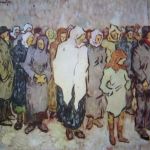 Nicolae Tonitza: Fronta na chleba, 1920, olej na plátně. Repro www.art-zone.ro